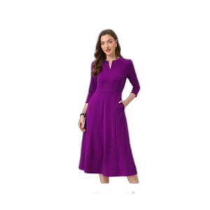 Women's A-Line Dress -Allegra K- Size S Purple